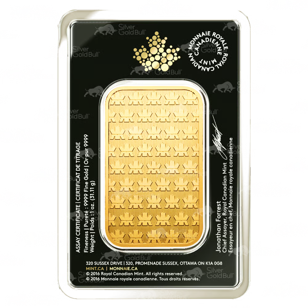 1 oz Gold Bar | Royal Canadian Mint