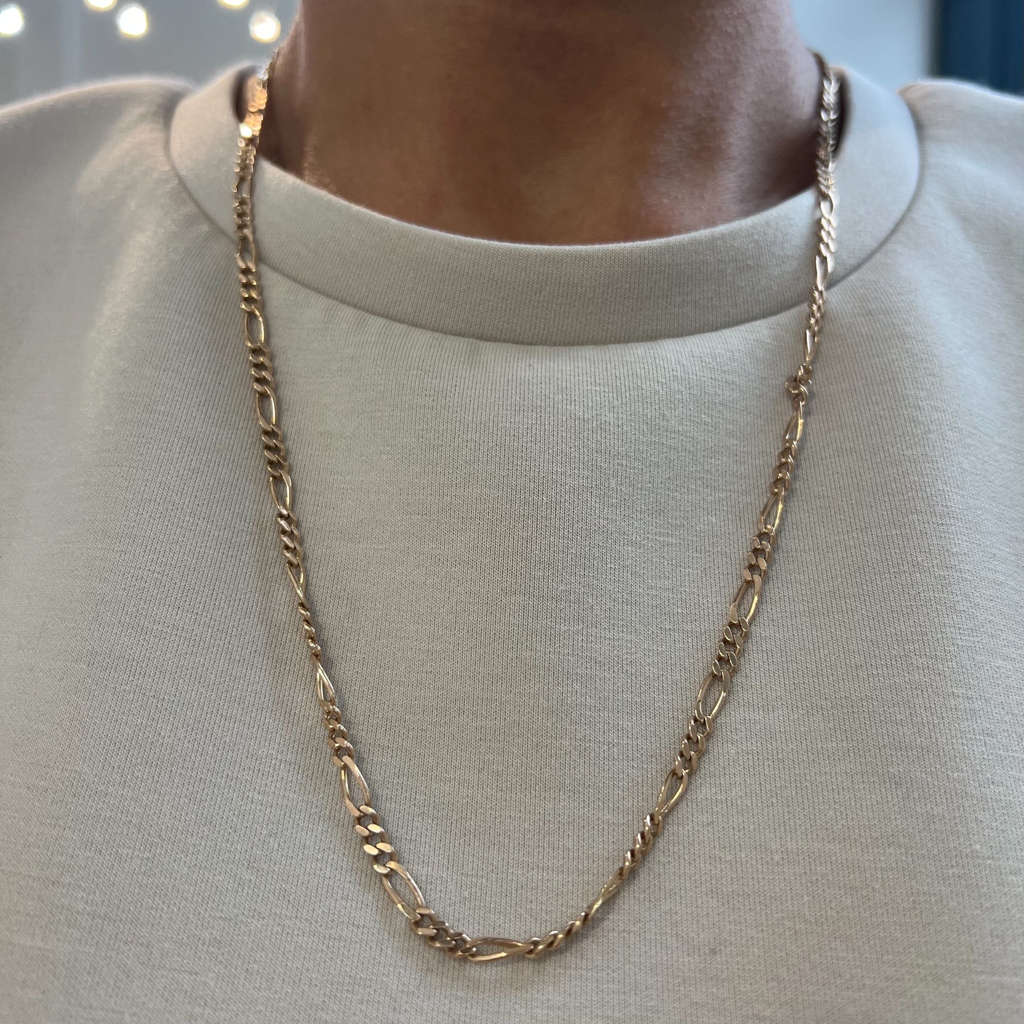24 Inch Figaro Chain