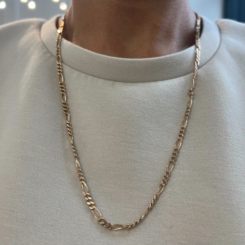 24 Inch Figaro Chain